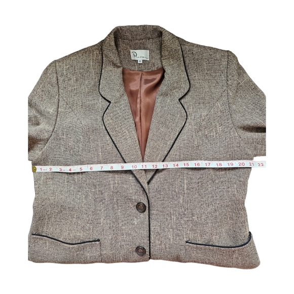 Vintage dress jacket blazer silk blend euro size 44 - Picture 14 of 14